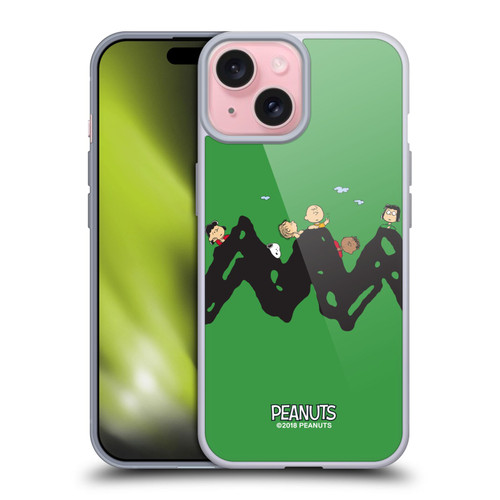 Peanuts Characters Group Soft Gel Case for Apple iPhone 15 & MagSafe