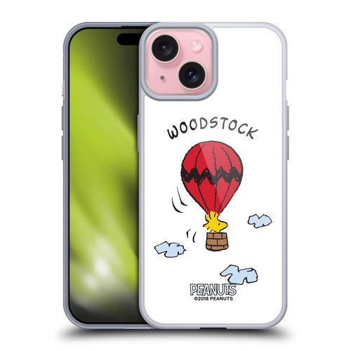 Peanuts Characters Woodstock Soft Gel Case for Apple iPhone 15