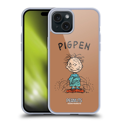 Peanuts Characters Pigpen Soft Gel Case for Apple iPhone 15 Plus & MagSafe