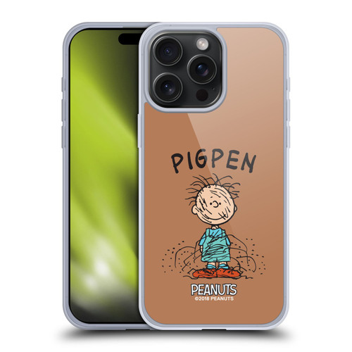 Peanuts Characters Pigpen Soft Gel Case for Apple iPhone 15 Pro Max