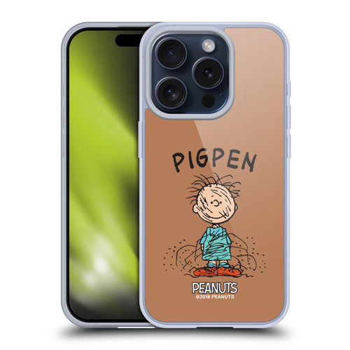 Peanuts Characters Pigpen Soft Gel Case for Apple iPhone 15 Pro