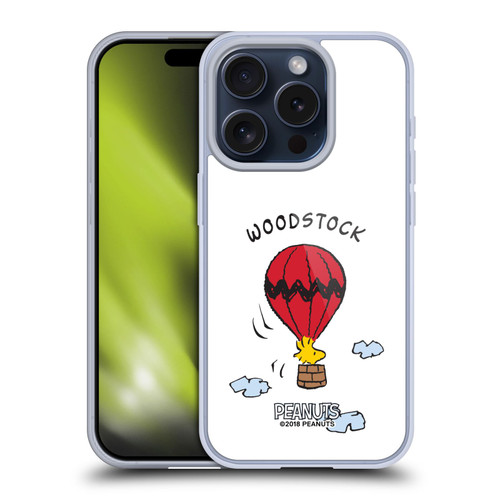 Peanuts Characters Woodstock Soft Gel Case for Apple iPhone 15 Pro