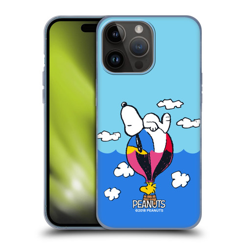 Peanuts Halfs And Laughs Snoopy & Woodstock Balloon Soft Gel Case for Apple iPhone 15 Pro Max
