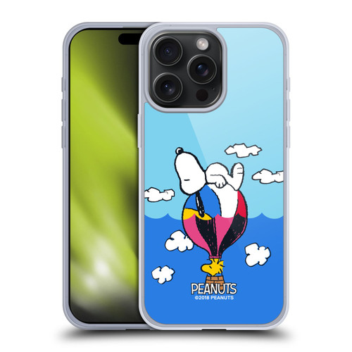 Peanuts Halfs And Laughs Snoopy & Woodstock Balloon Soft Gel Case for Apple iPhone 15 Pro Max