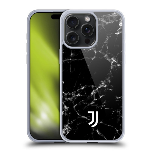 Juventus Football Club Marble Black 2 Soft Gel Case for Apple iPhone 15 Pro Max
