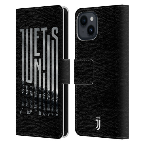 Juventus Football Club Graphic Logo  Stadium Leather Book Wallet Case Cover For Apple iPhone 15