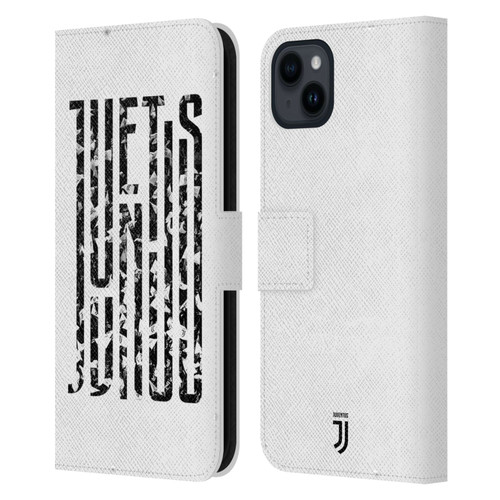 Juventus Football Club Graphic Logo  Fans Leather Book Wallet Case Cover For Apple iPhone 15 Plus