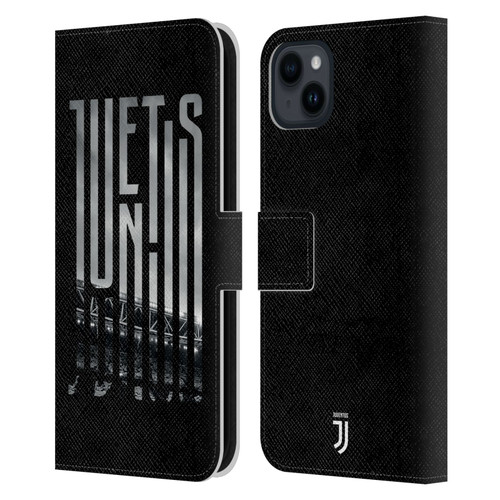 Juventus Football Club Graphic Logo  Stadium Leather Book Wallet Case Cover For Apple iPhone 15 Plus