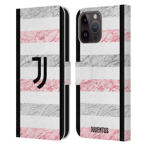 Juventus Football Club 2023/24 Match Kit Away Leather Book Wallet Case Cover For Apple iPhone 15 Pro Max