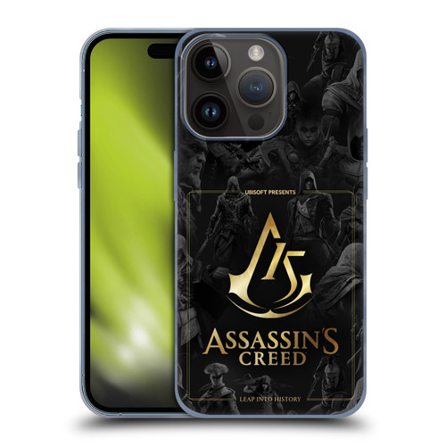 Assassin's Creed 15th Anniversary Graphics Crest Key Art Soft Gel Case for Apple iPhone 15 Pro