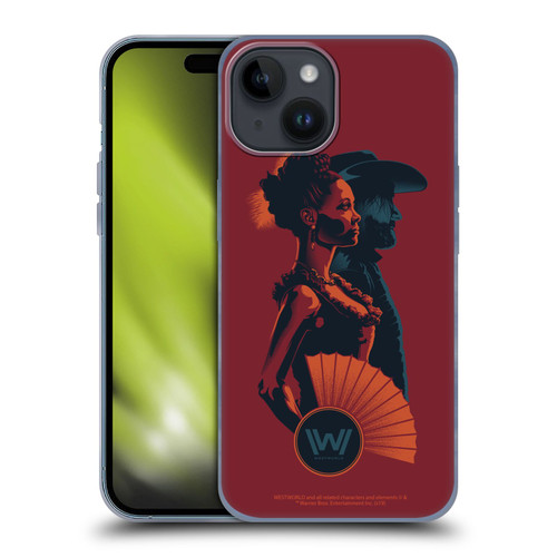 Westworld Graphics Maeve And Hector Soft Gel Case for Apple iPhone 15