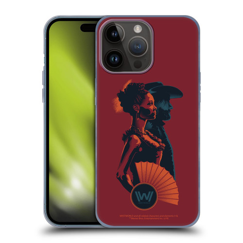 Westworld Graphics Maeve And Hector Soft Gel Case for Apple iPhone 15 Pro Max