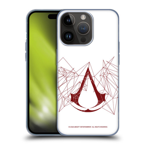 Assassin's Creed Logo Geometric Soft Gel Case for Apple iPhone 15 Pro