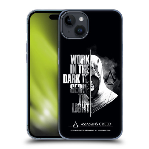 Assassin's Creed Legacy Typography Half Soft Gel Case for Apple iPhone 15 Plus