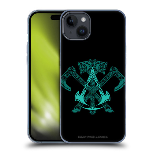 Assassin's Creed Valhalla Symbols And Patterns ACV Weapons Soft Gel Case for Apple iPhone 15 Plus