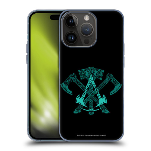 Assassin's Creed Valhalla Symbols And Patterns ACV Weapons Soft Gel Case for Apple iPhone 15 Pro