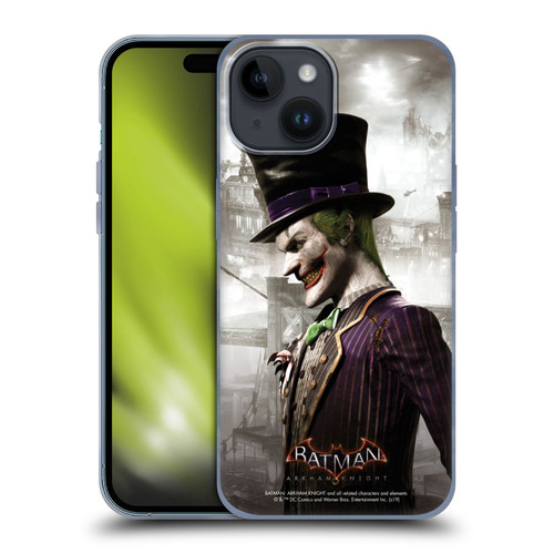 Batman Arkham Knight Characters Joker Soft Gel Case for Apple iPhone 15