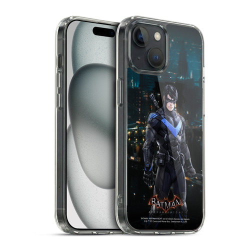 Batman Arkham Knight Characters Nightwing Soft Gel Case for Apple iPhone 15