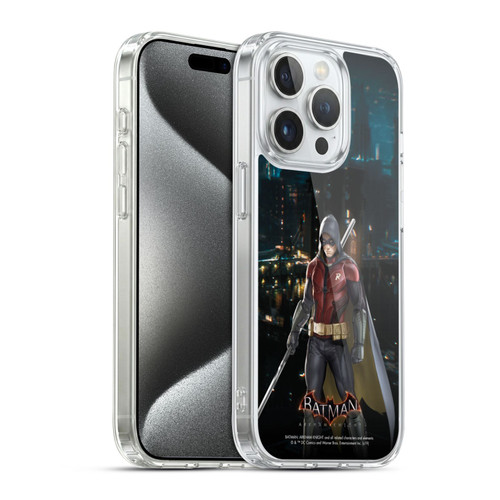 Batman Arkham Knight Characters Red Robin Soft Gel Case for Apple iPhone 15 Pro
