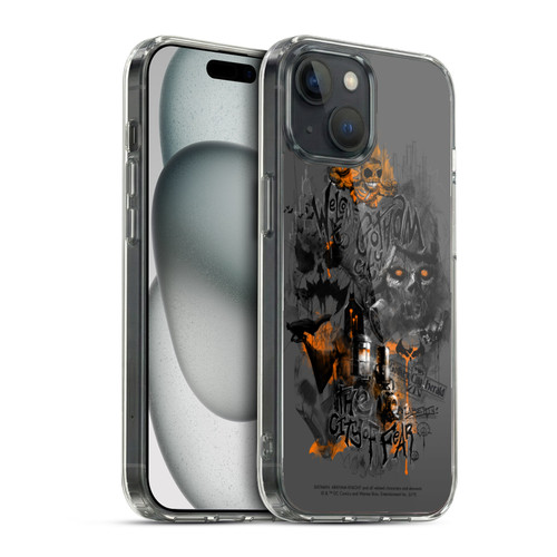 Batman Arkham Knight Graphics City Of Fear Scarecrow Soft Gel Case for Apple iPhone 15 & MagSafe