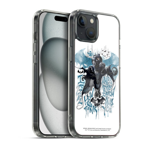 Batman Arkham Knight Graphics How You Think Soft Gel Case for Apple iPhone 15 Plus & MagSafe
