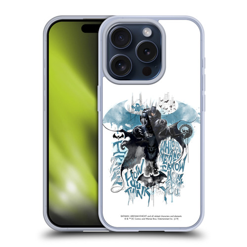 Batman Arkham Knight Graphics How You Think Soft Gel Case for Apple iPhone 15 Pro & MagSafe