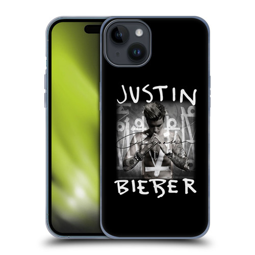 Justin Bieber Purpose Album Cover Soft Gel Case for Apple iPhone 15 Plus