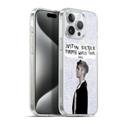 Justin Bieber Purpose World Tour 2016 Soft Gel Case for Apple iPhone 15 Pro Max & MagSafe