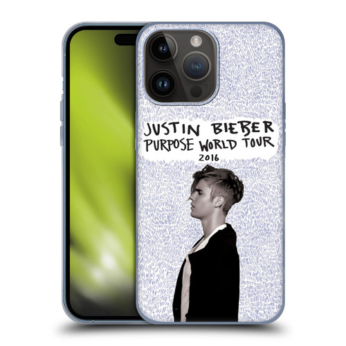 Justin Bieber Purpose World Tour 2016 Soft Gel Case for Apple iPhone 15 Pro Max
