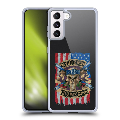 Guns N' Roses Band Art Flag Soft Gel Case for Samsung Galaxy S21+ 5G