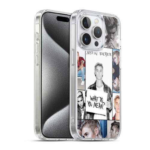 Justin Bieber Purpose Grid Poster Soft Gel Case for Apple iPhone 15 Pro & MagSafe