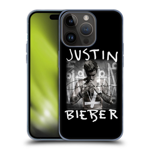Justin Bieber Purpose Album Cover Soft Gel Case for Apple iPhone 15 Pro