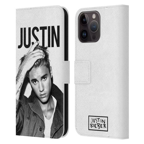 Justin Bieber Purpose Calendar Black And White Leather Book Wallet Case Cover For Apple iPhone 15 Pro Max