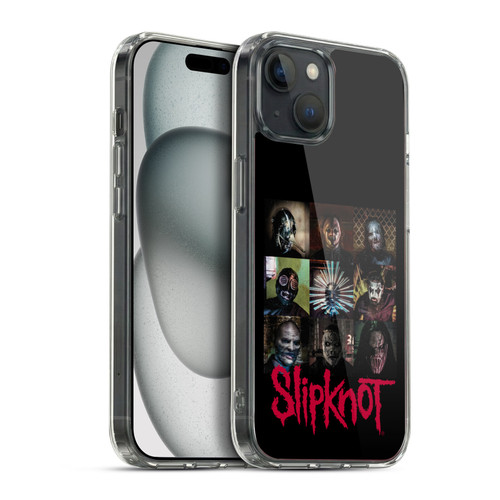 Slipknot Key Art Blocks Soft Gel Case for Apple iPhone 15 Plus