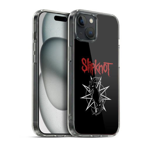 Slipknot Key Art Goat Logo Soft Gel Case for Apple iPhone 15 Plus
