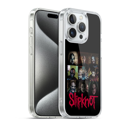 Slipknot Key Art Blocks Soft Gel Case for Apple iPhone 15 Pro