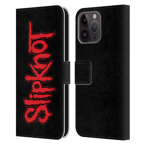 Slipknot Key Art Text Leather Book Wallet Case Cover For Apple iPhone 15 Pro Max