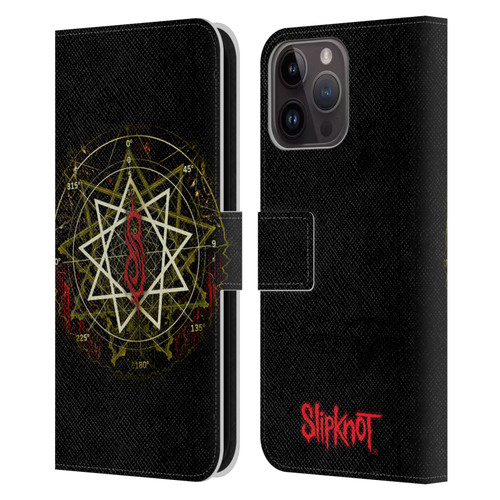 Slipknot Key Art Waves Leather Book Wallet Case Cover For Apple iPhone 15 Pro Max