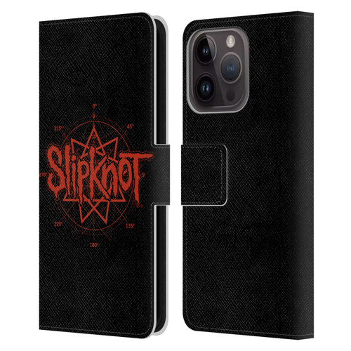 Slipknot Key Art Logo Leather Book Wallet Case Cover For Apple iPhone 15 Pro