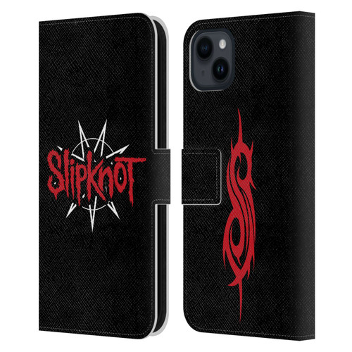 Slipknot We Are Not Your Kind Star Crest Logo Leather Book Wallet Case Cover For Apple iPhone 15 Plus