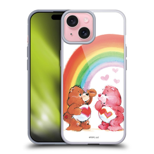 Care Bears Classic Rainbow Soft Gel Case for Apple iPhone 15