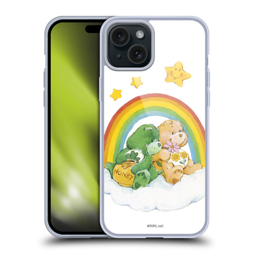 Care Bears Classic Rainbow 2 Soft Gel Case for Apple iPhone 15 Plus & MagSafe