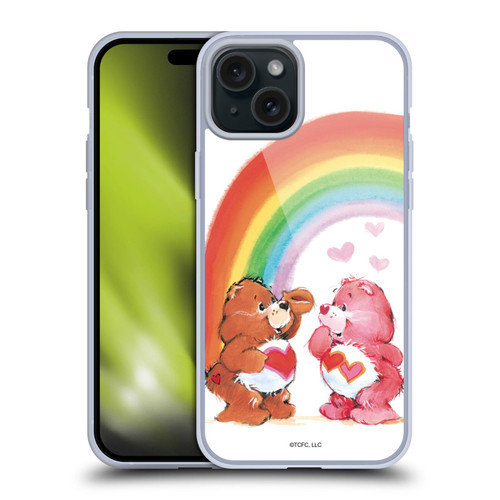Care Bears Classic Rainbow Soft Gel Case for Apple iPhone 15 Plus & MagSafe