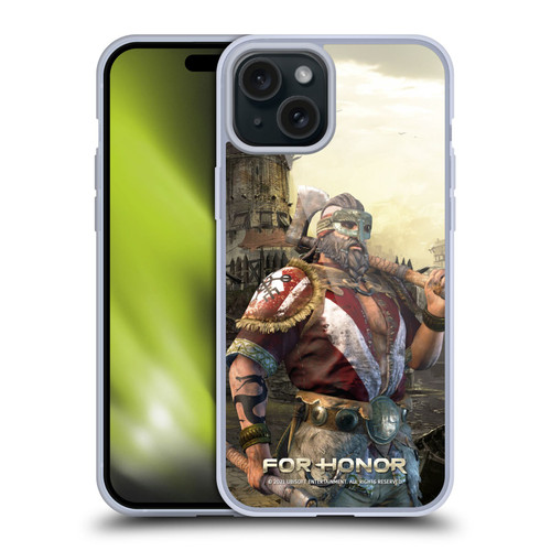 For Honor Characters Berserker Soft Gel Case for Apple iPhone 15 Plus