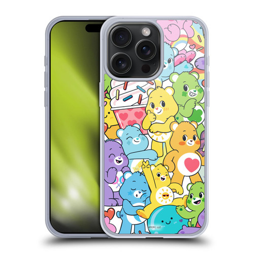 Care Bears Sweet And Savory Character Pattern Soft Gel Case for Apple iPhone 15 Pro Max
