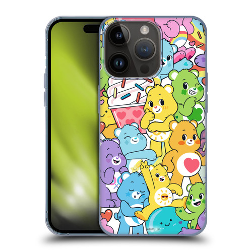 Care Bears Sweet And Savory Character Pattern Soft Gel Case for Apple iPhone 15 Pro