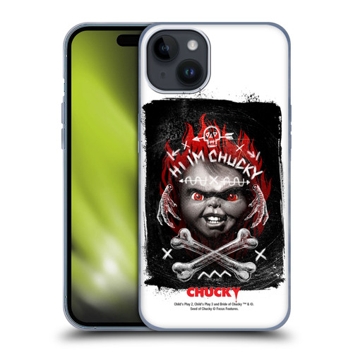 Child's Play Key Art Hi I'm Chucky Grunge Soft Gel Case for Apple iPhone 15 Plus
