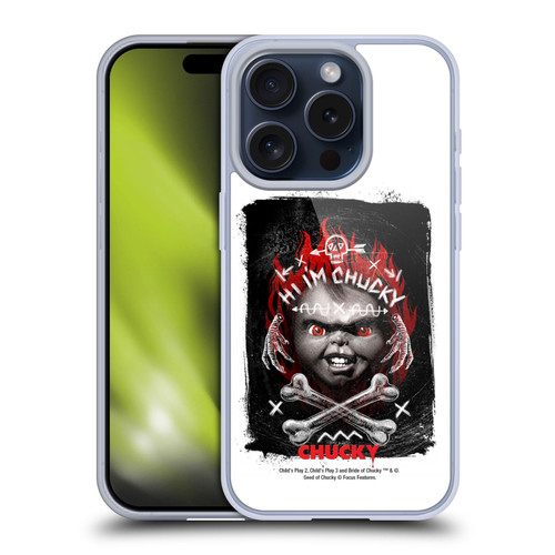 Child's Play Key Art Hi I'm Chucky Grunge Soft Gel Case for Apple iPhone 15 Pro