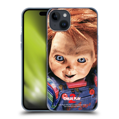 Child's Play II Key Art Doll Stare Soft Gel Case for Apple iPhone 15 Plus