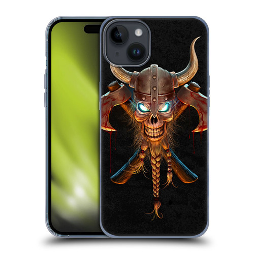 Christos Karapanos Horror 4 Viking Soft Gel Case for Apple iPhone 15 Plus